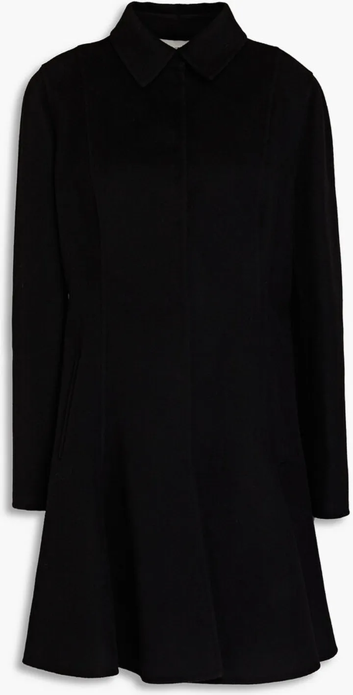 Wool and cashmere-blend felt coat