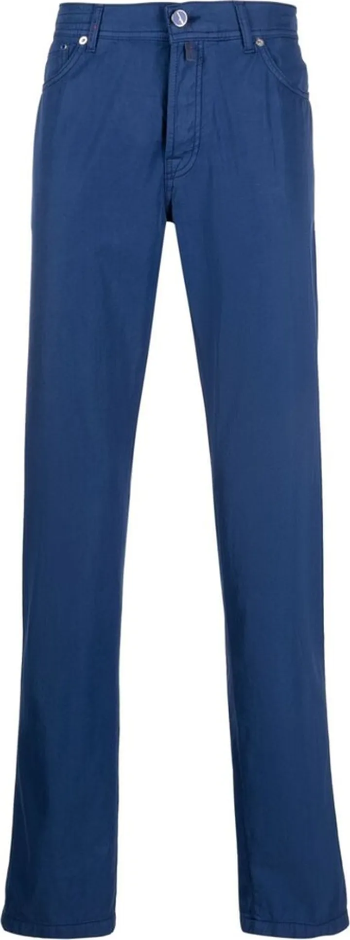 Straight-Leg Cotton Trousers