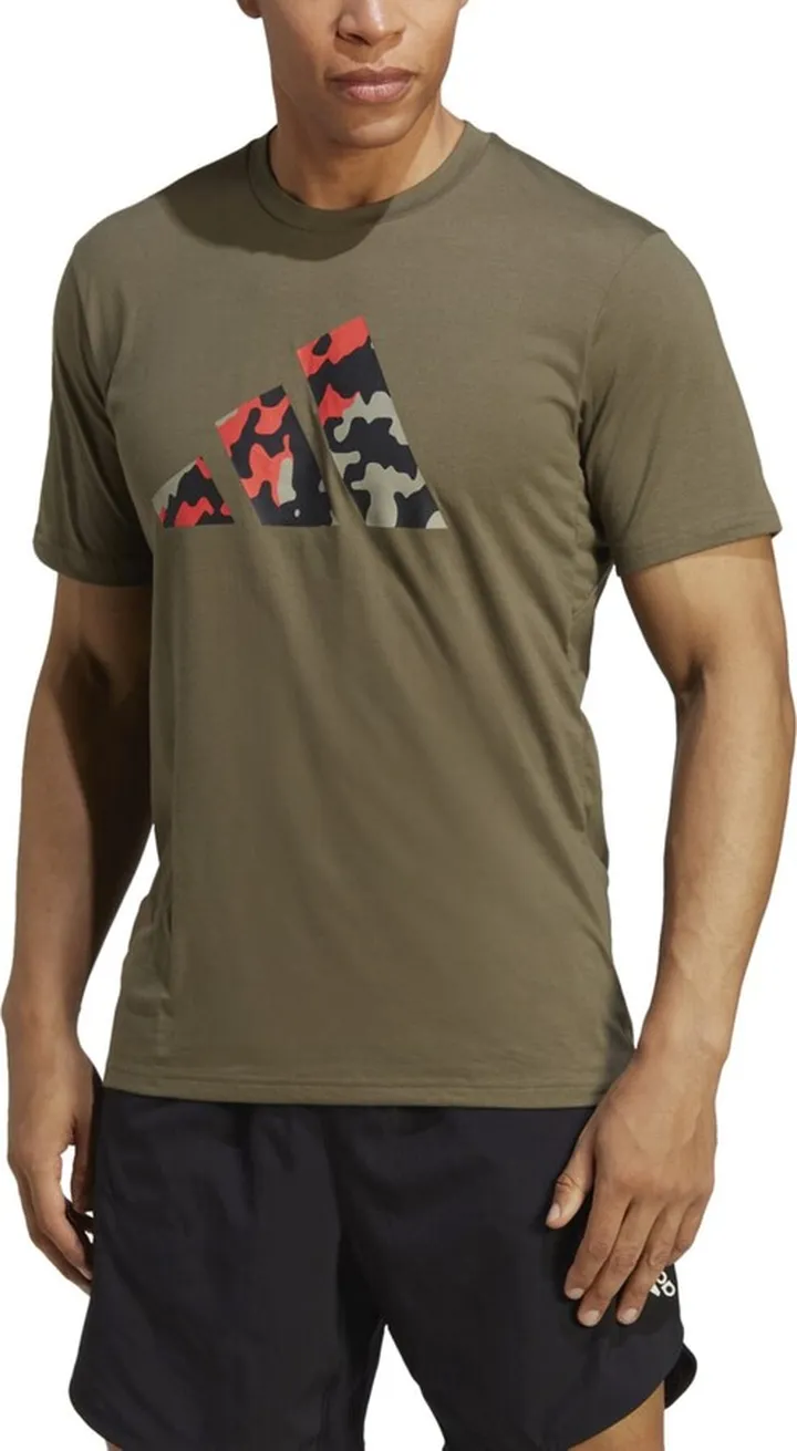 adidas Men's Training Essentials Seasonal Logo Training T-Shirt