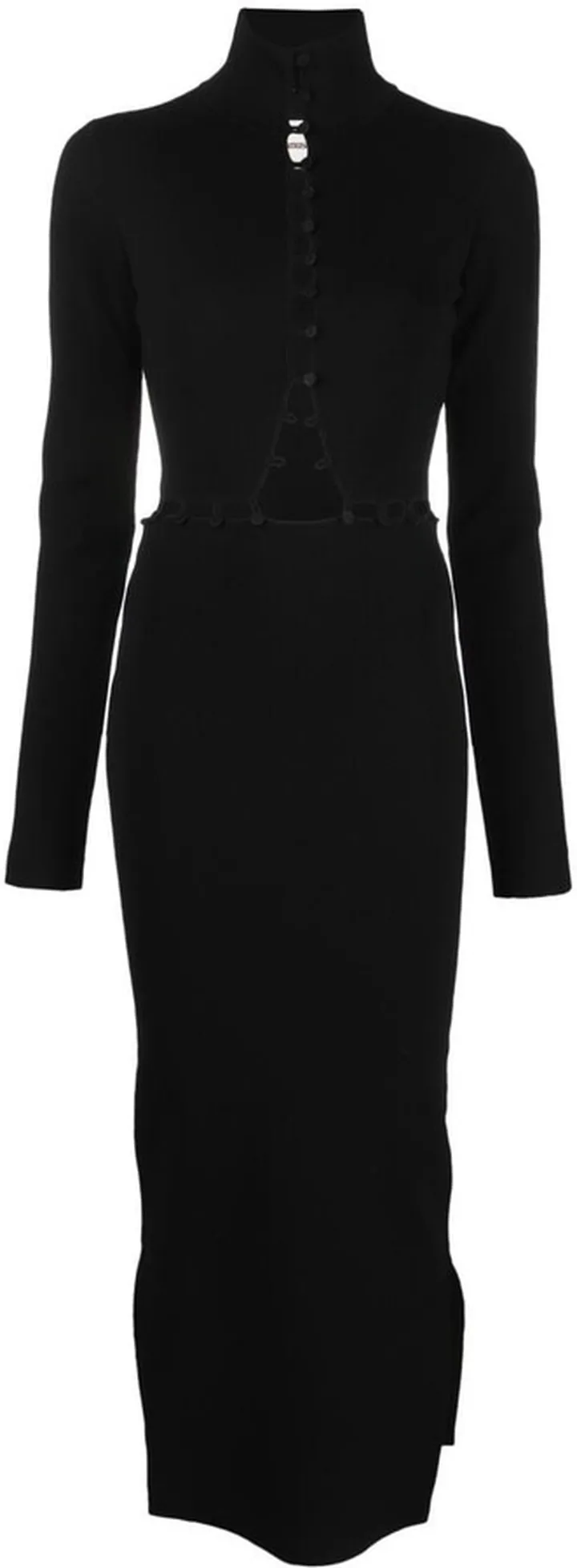 Kaida high-neck midi dress