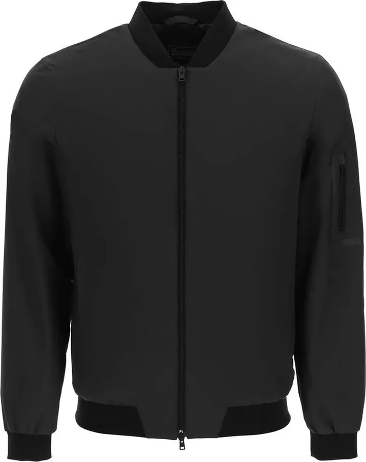 Herno Zip-Up Long-Sleeved Bomber Jacket