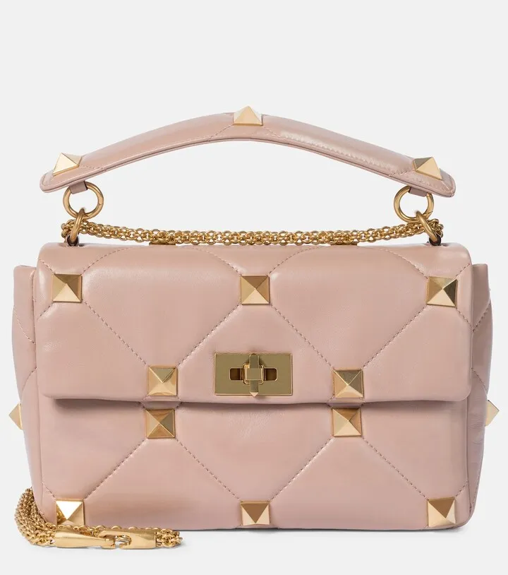 Roman Stud Large leather shoulder bag
