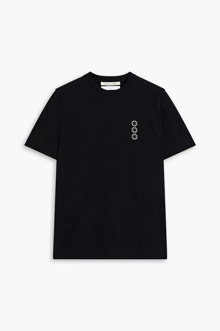 Printed cotton-jersey T-shirt