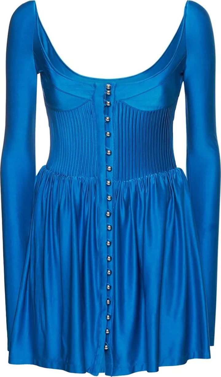 Viscose jersey scoop neck mini dress