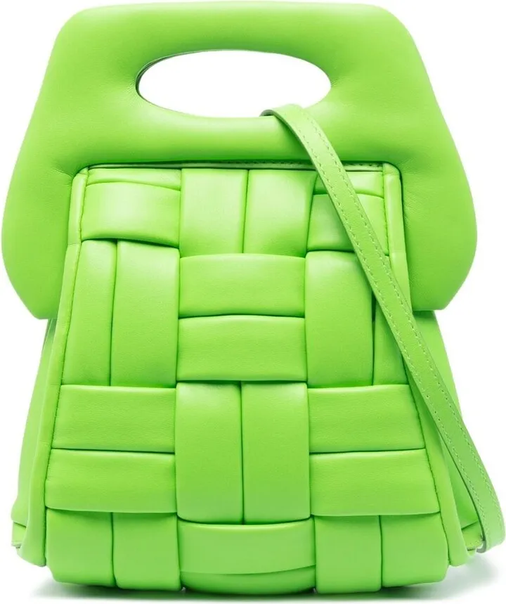 Clori Weaved vegan leather tote bag