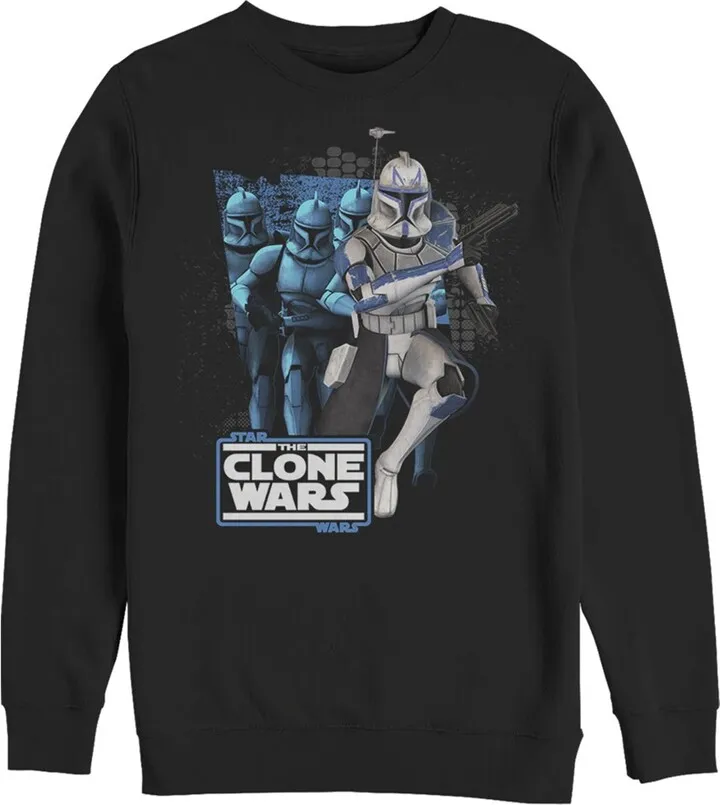 Men's Star Wars: The Clone Wars Captain Rex Mashup Sweatshirt - Black - 3X Large
