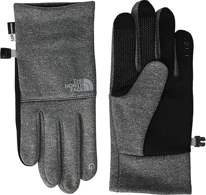 The North Face Etip Recycled Gloves (TNF Medium Grey Heather) Extreme Cold Weather Gloves