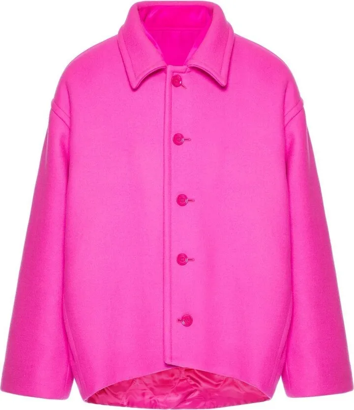 Pink Reversible Wool Jacket