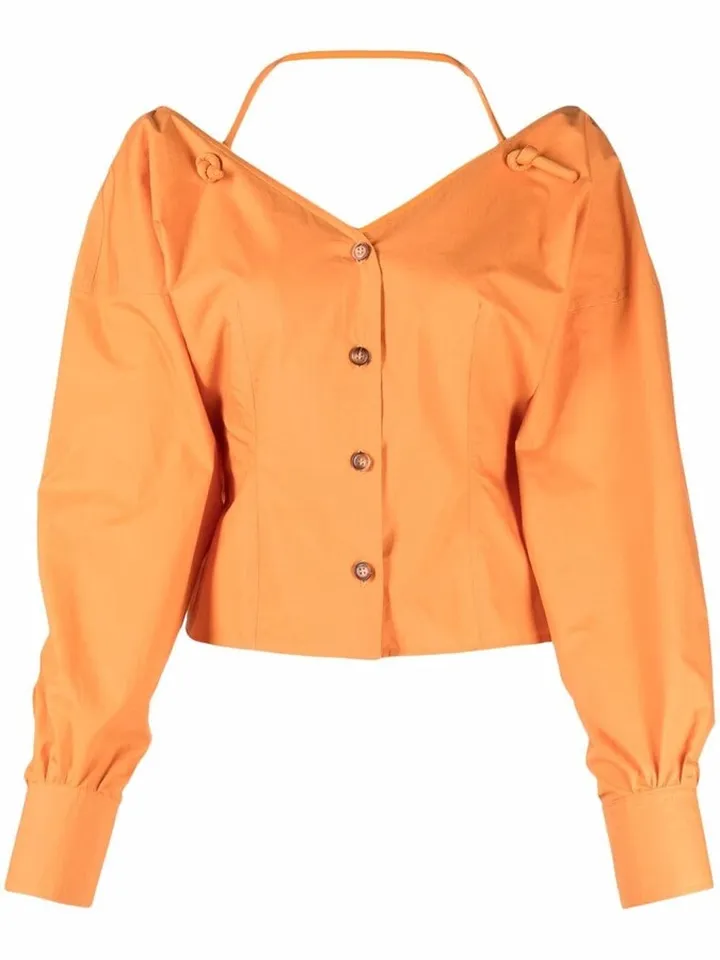 Halterneck-Strap Blouse