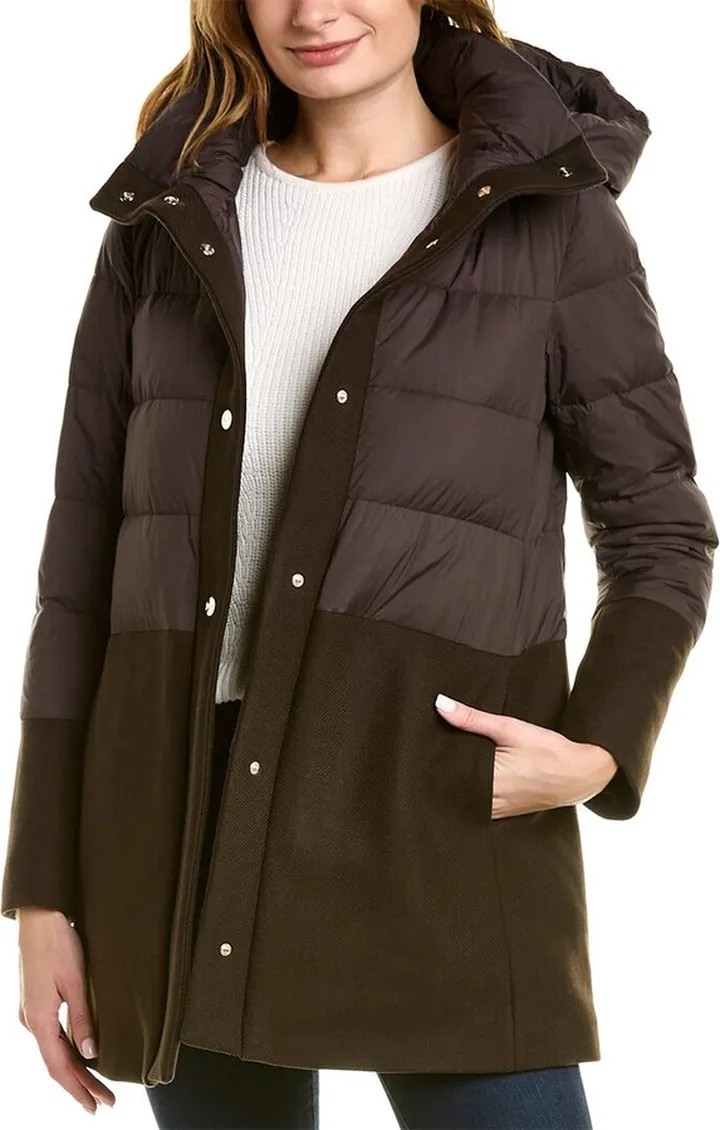 Herno Wool-Blend Down Coat