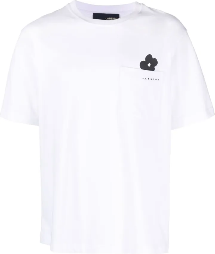 floral-print cotton T-shirt