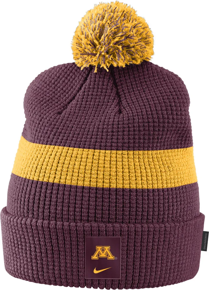 Nike Unisex College (Minnesota) Pom Beanie in Red