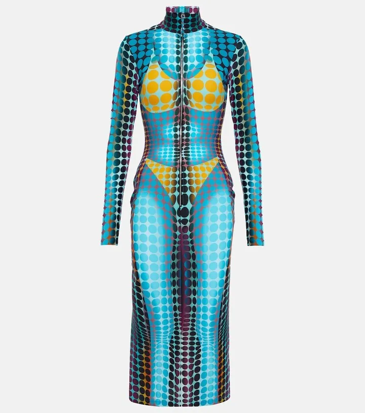 Dots midi dress
