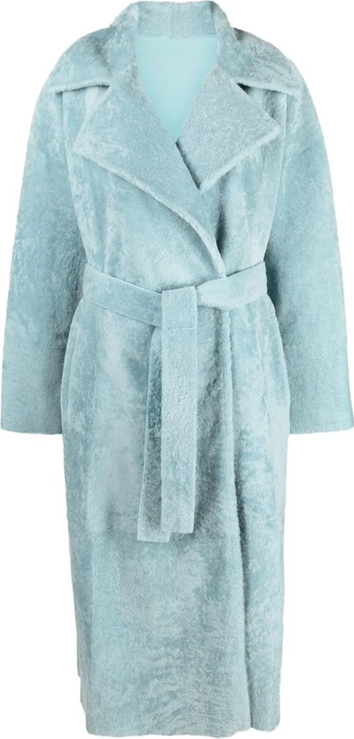 Tana wool-trim lambskin coat