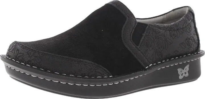 Womens Suede Flats Slip-On Sneakers