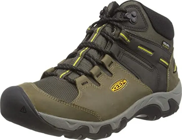KEEN Men's Steens Mid Height Leather Waterproof Hiking Boots