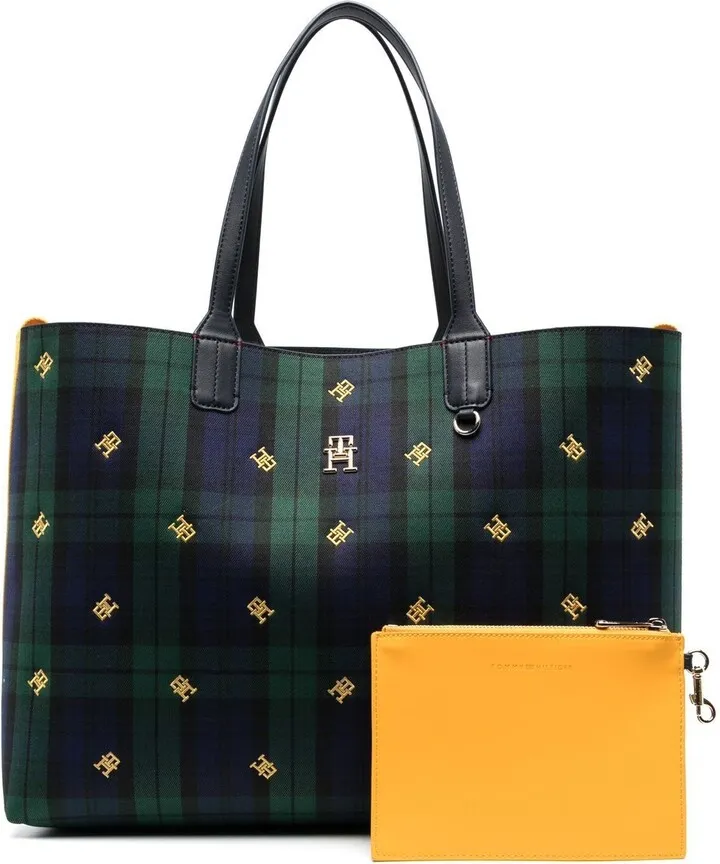 Check-Print Tote Bag
