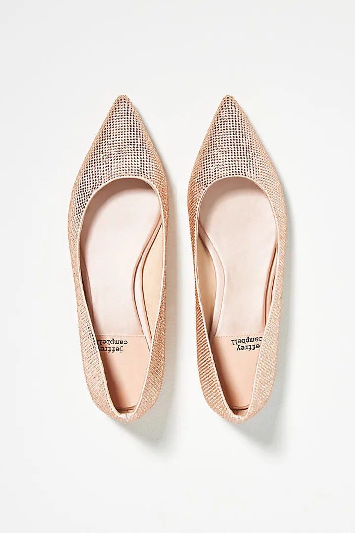 Jeffrey Campbell Embellished Ballet Flats Pink