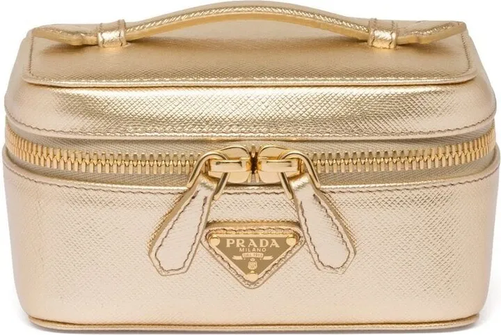 Saffiano leather jewellery case