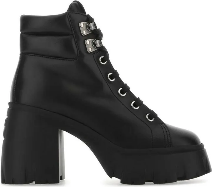 Miu Miu Lace-Up Heeled Boots