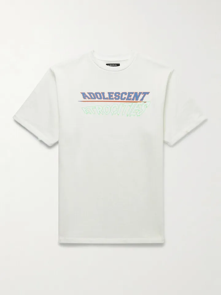 Printed Cotton-Jersey T-Shirt