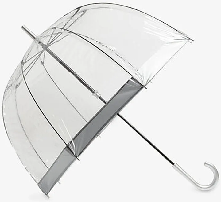 Womens Silver Birdcage Umbrella