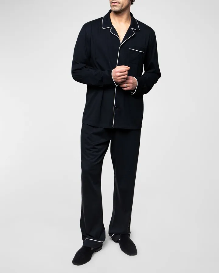 Men's Pima Cotton Long Pajama Set