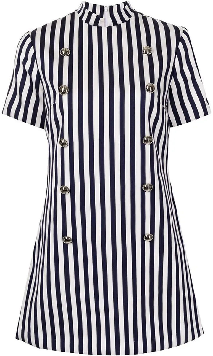 Virtue striped mini dress