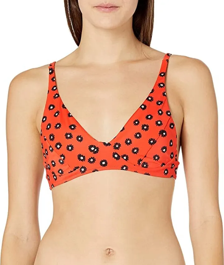 RVCA Women's Standard Daizy Bralette Bikini Top (Paprika) Women's Swimwear