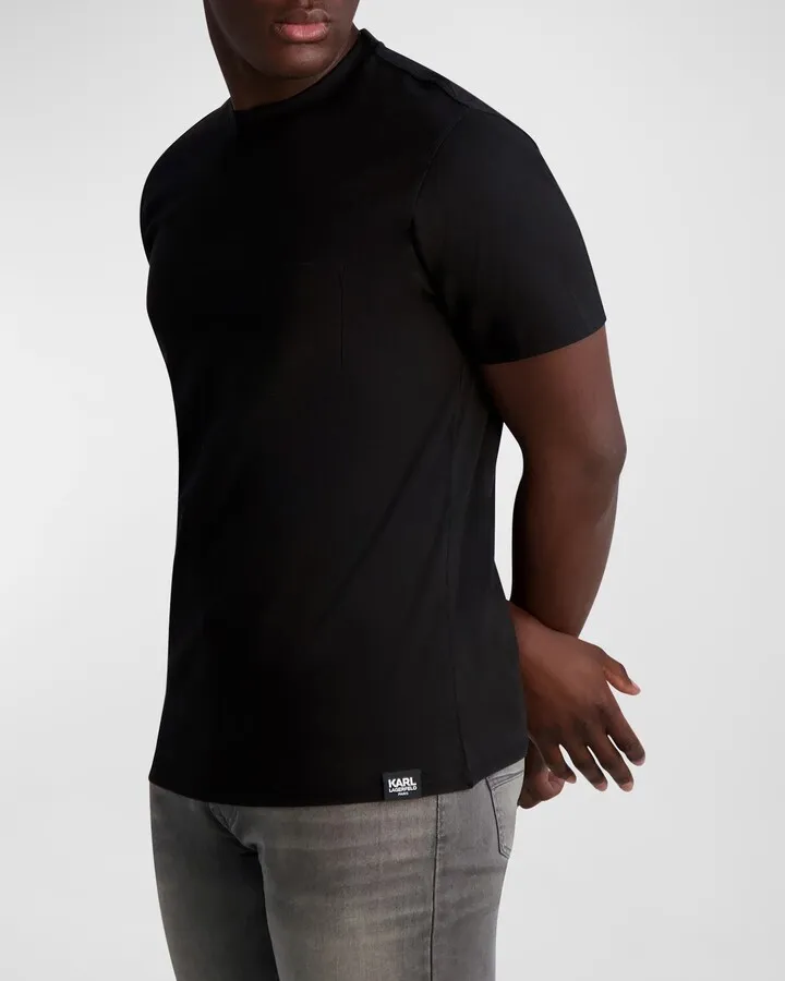 Men's Solid Pocket Logo T-Shirt