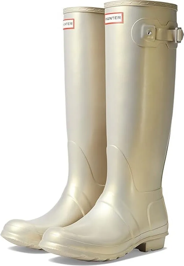 Hunter Original Tall Nebula (Pale Gold) Women's Rain Boots