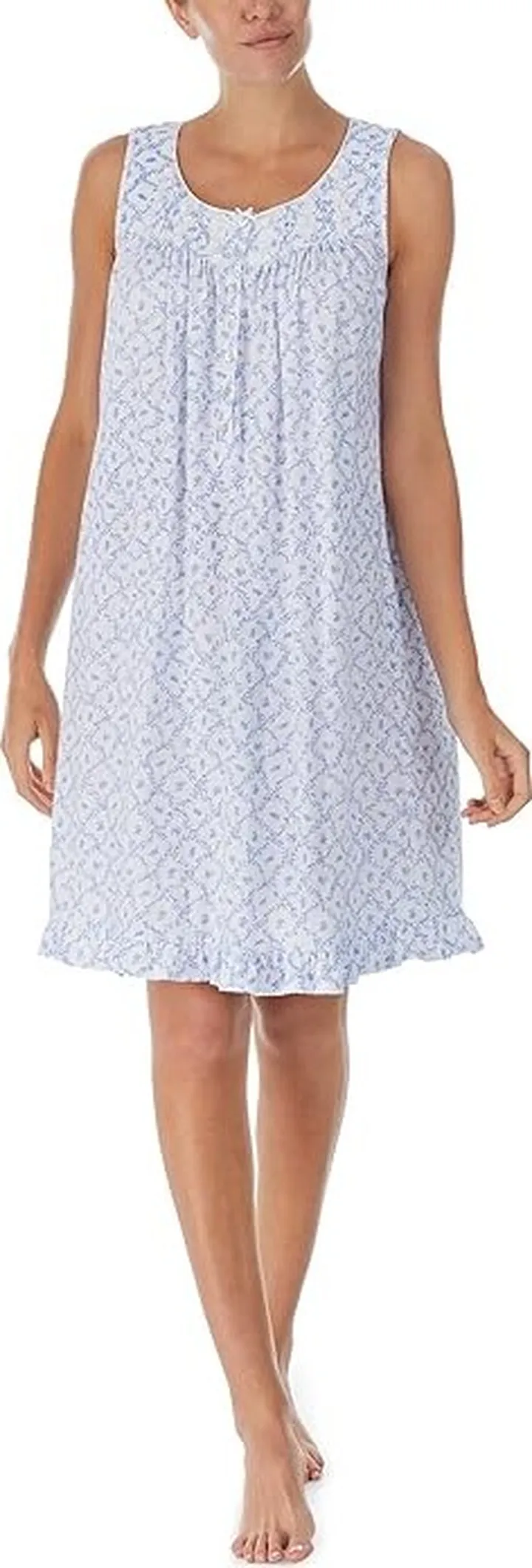 Eileen West 38 Sleeveless Gown (Viny Plaid) Women's Pajama
