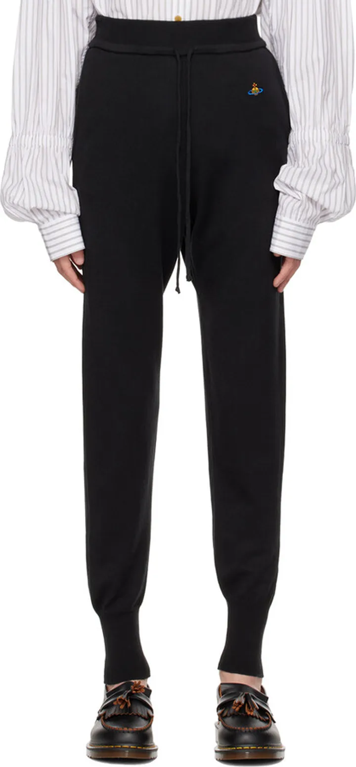 Vivienne Westwood Black Embroidered Sweatpants