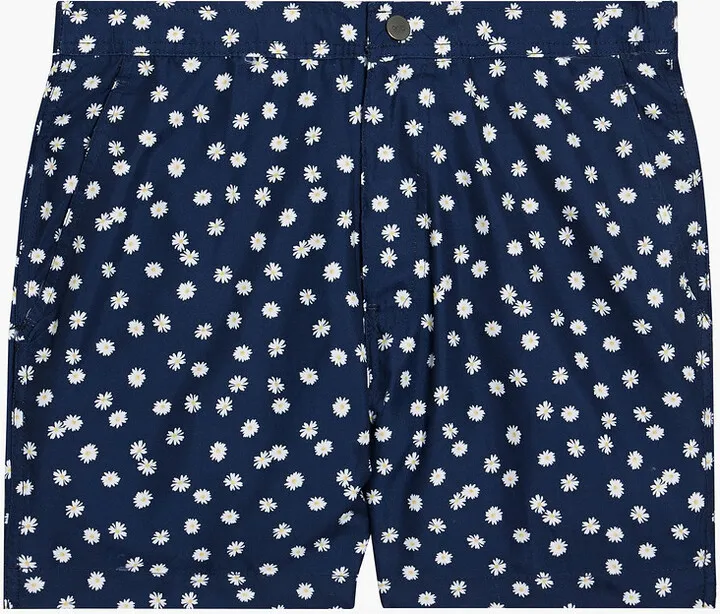 Calder mid-length floral-print swim shorts