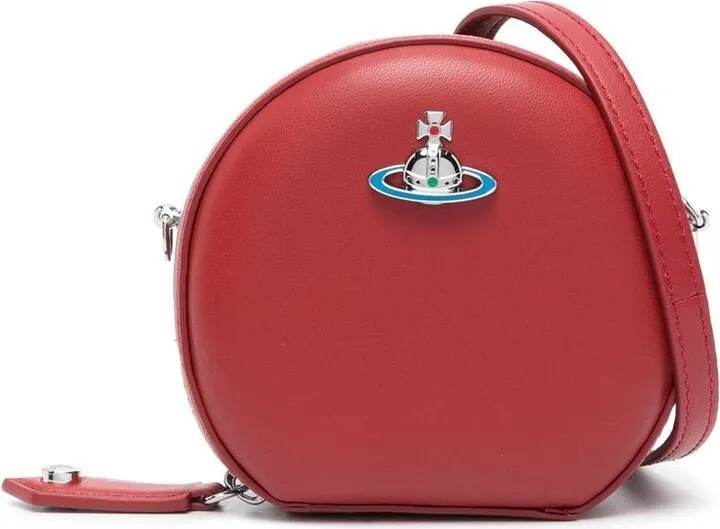 Orb plaque crossbody bag