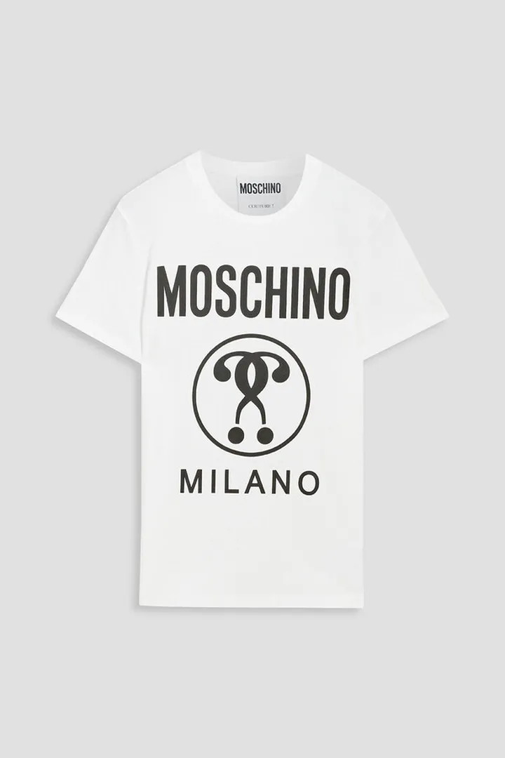 Printed cotton-jersey T-shirt
