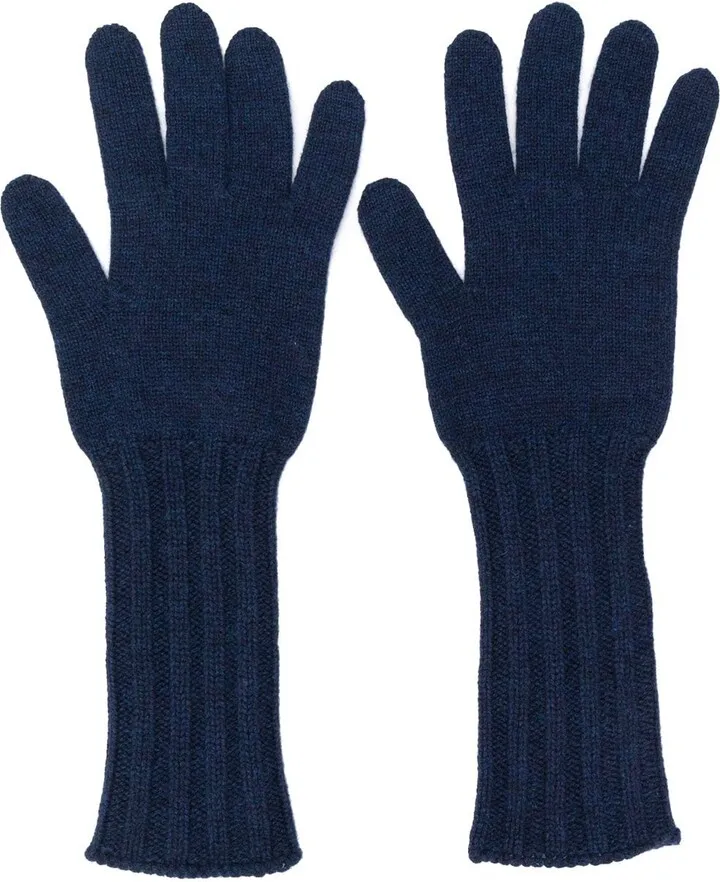 ribbed Scottish gloves