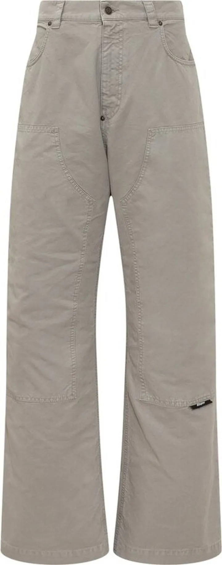 MSGM Logo Patch Wide Leg Trousers