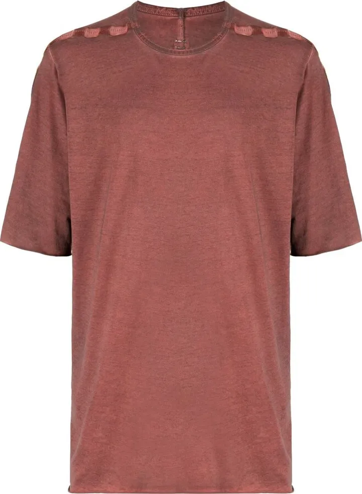 contrast-trim cotton T-shirt