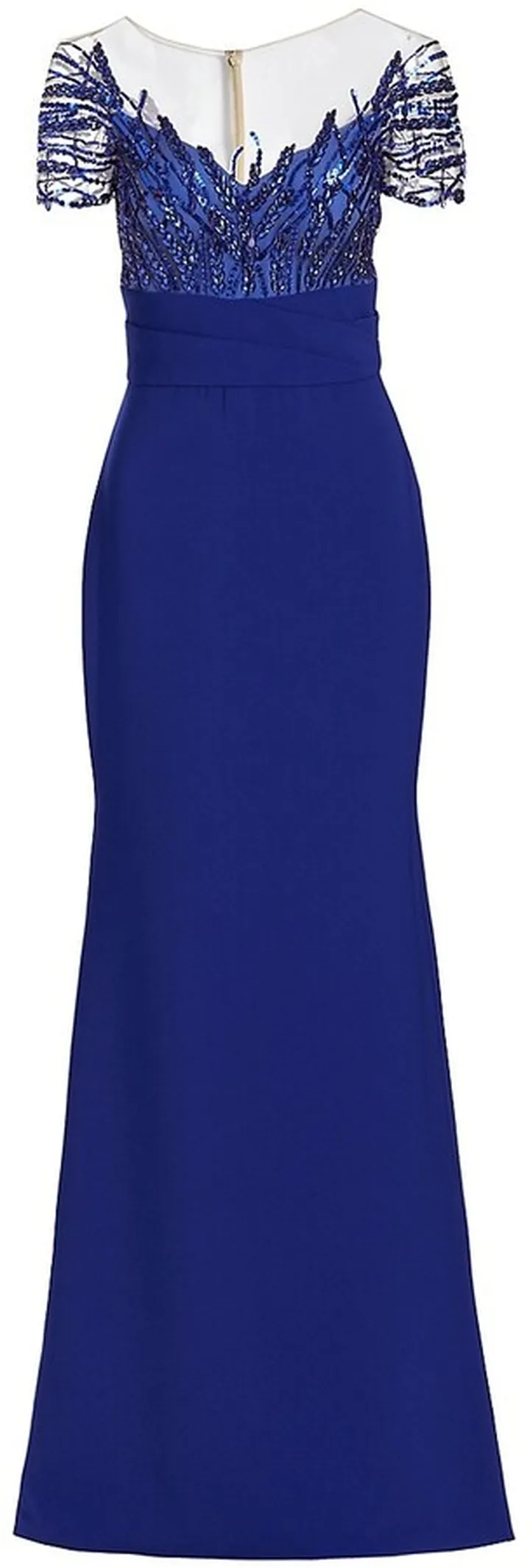 Sequined Crepe Gown