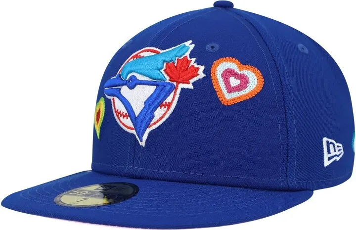 Men's New Era Royal Toronto Blue Jays Chain Stitch Heart 59FIFTY Fitted Hat