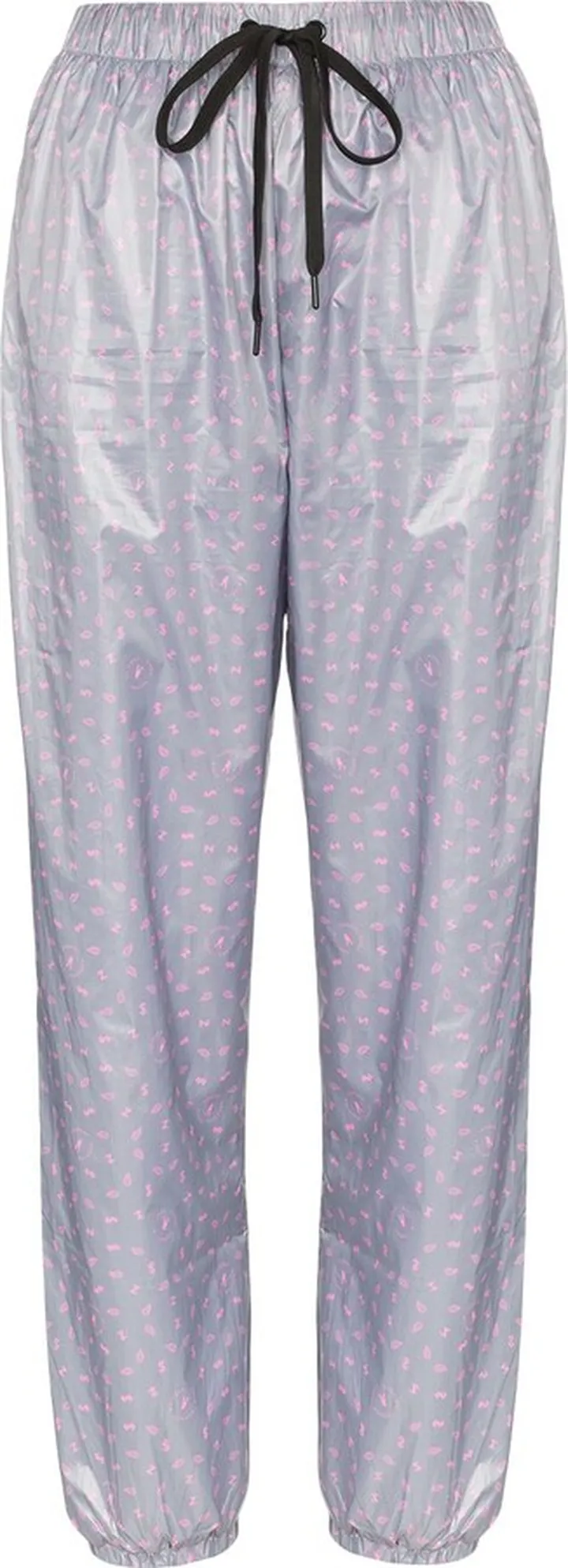 High-Waisted Motif Track Pants