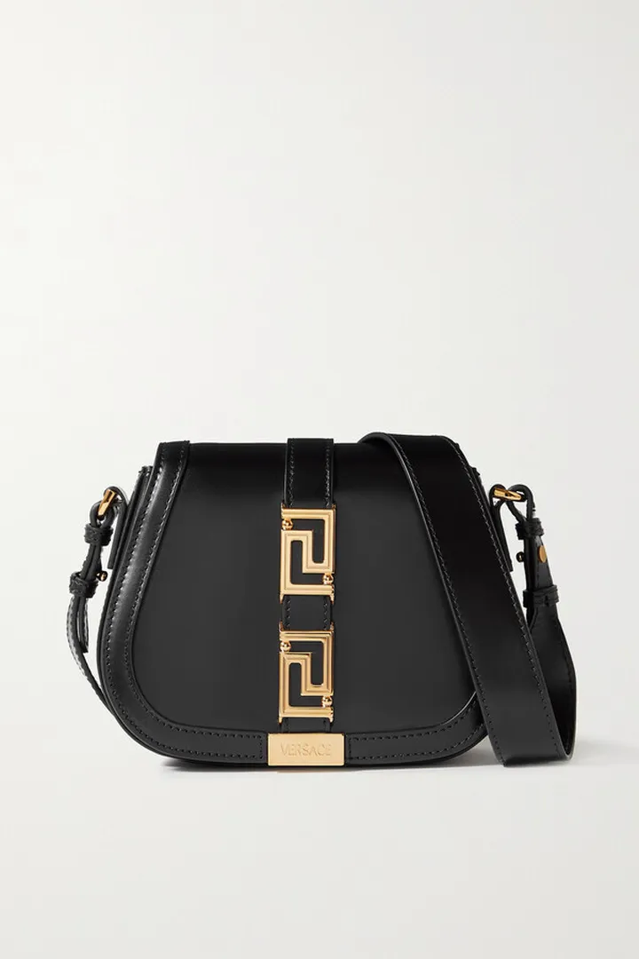 Versace - Small Leather Shoulder Bag - Black