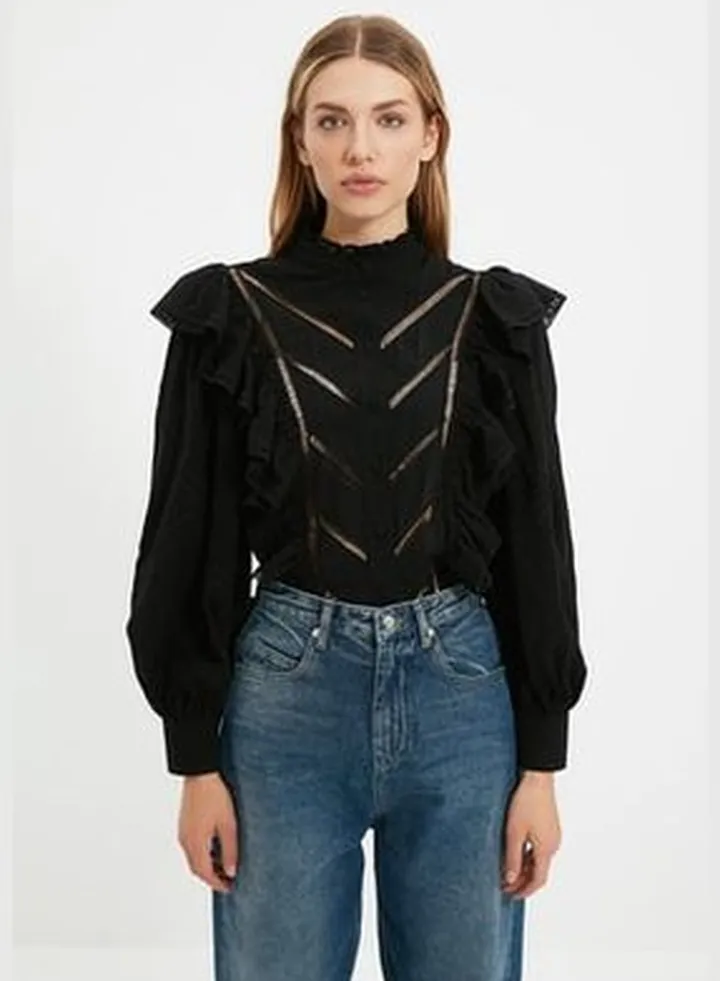 Black Shirt with Accessories