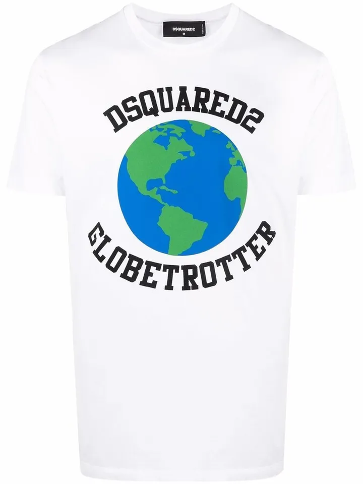 Globetrotter logo-print T-shirt