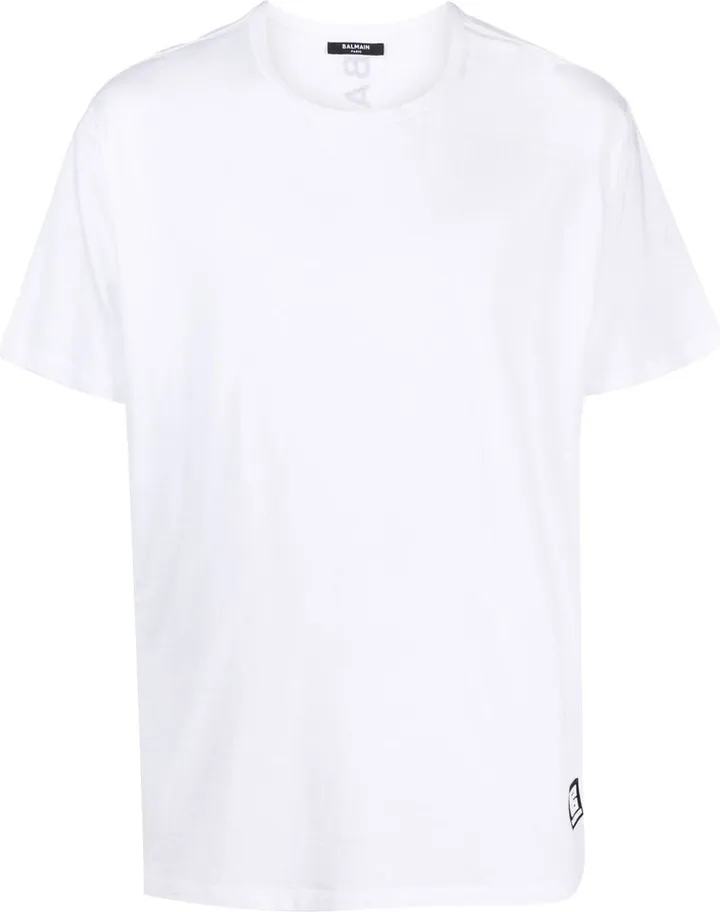 logo-patch crew-neck T-shirt