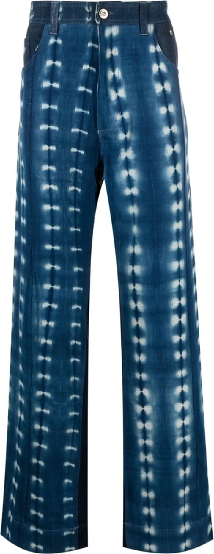 Miles tie-dye wide-leg jeans