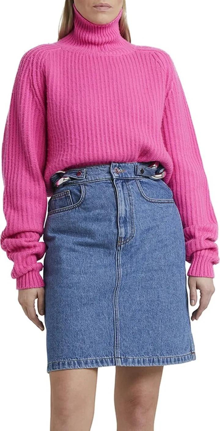 Raglan-Sleeve Turtleneck Sweater