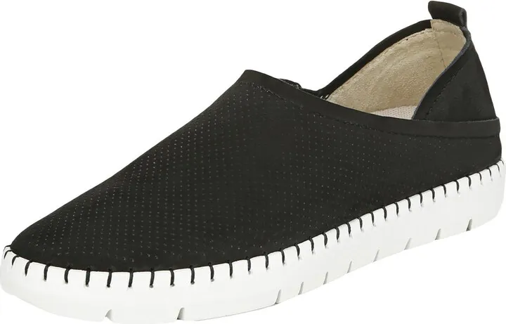 Devan Womens Nubuck Leather Athleisure Slip-On Sneakers