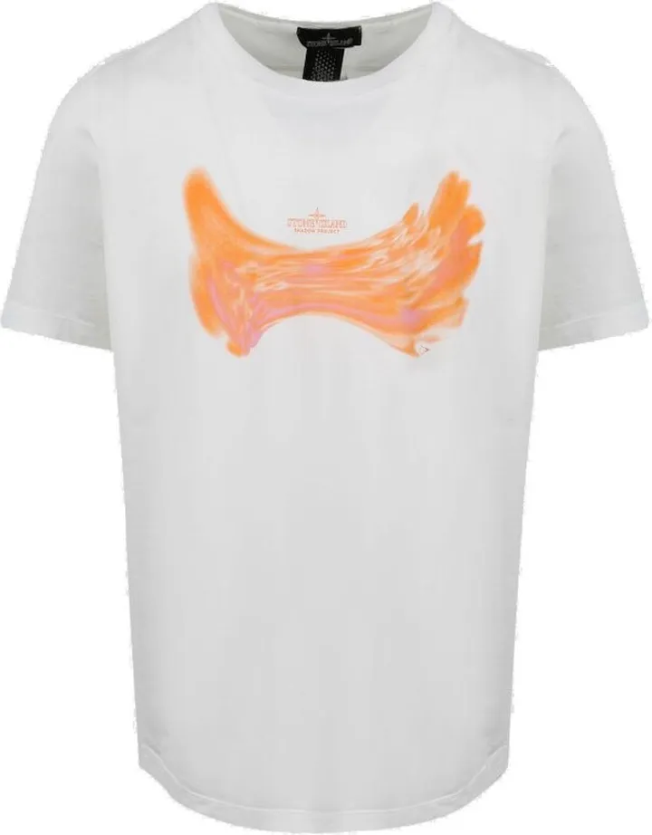 Stone Island Shadow Project Graphic Printed Crewneck T-Shirt